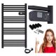  Goodhome 500 W Electric Bathroom Radiator 55 x 98 mm Black