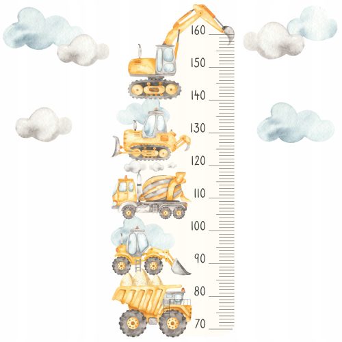  Sticker HEIGHT MEASUREMENT, mechanical engineering, 40x100 cm