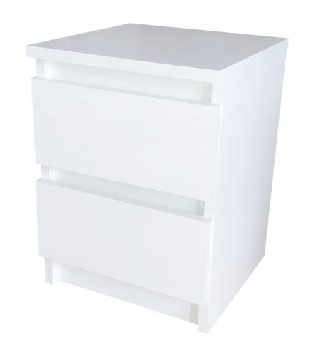  Bedside cabinet two drawers bedside table for bedroom white