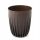  Lamela flowerpot, 39 cm x 39 x 46.3 cm, diameter 39 cm, plastic in brown and beige tones