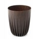  Lamela flowerpot, 39 cm x 39 x 46.3 cm, diameter 39 cm, plastic in brown and beige tones