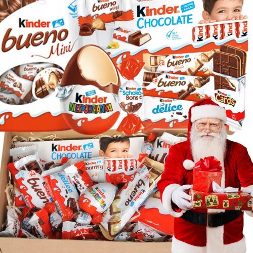  Kinder Large Set Egg Chocolate Gift SANTA CLAUS