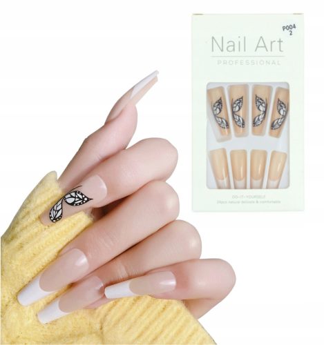  Artificial Nails Ballerina Tips P004-2