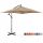  Expondo umbrella with boom, beige and brown, 250 x 262 cm