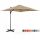  Expondo umbrella with boom, grey-brown, 250 x 260 cm