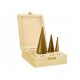 CONICAL STEP DRILL BIT 3 pieces TYTAN 4-32