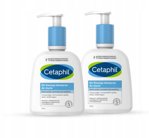 Cetaphil EM Micellar Cleansing Emulsion 236ml Duo Pack