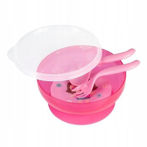  Canpol babies bowl pink plastic