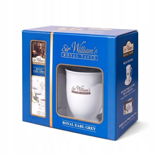  Earl Grey Sir William's Royal Taste tea in bags of 12 pcs. with a cup included