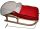  Traditional Wooden Sled To-Ma Wooden with Backrest and Sleeping Bag