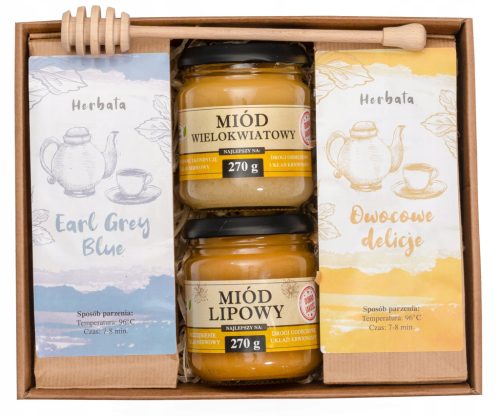  GIFT SET GIFT BASKET TEA HONEY