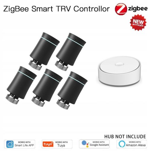  ZigBee Thermostatic Head*5+Gateway Unit*1