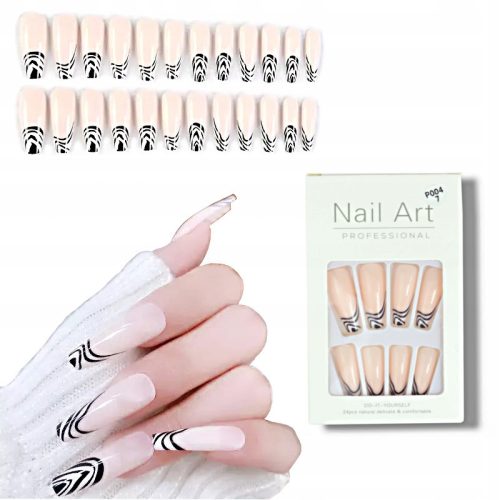  ARTIFICIAL NAILS TIPS PATTERNS BALLERINA P004-7