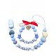  The pacifier pendant is in shades of blue