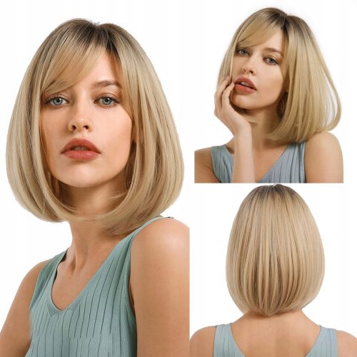  NCDSHAIR medium length synthetic blonde hair wig for women