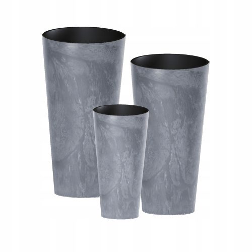  Prosperplast flowerpot 30 cm x 30 x 57.2 cm diameter 30 cm plastic in the colors grey and silver