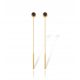  Great Gold Threaded Donut Earrings pr.585