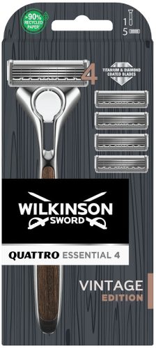  Wilkinson Quattro Essential 4 cartridge razor 5 pcs.