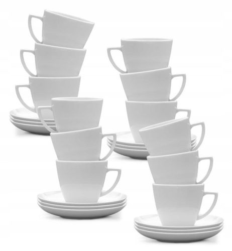 Cup and saucer for coffee and tea Lubiana Boss porcelain cup 350 ml 1 pc.