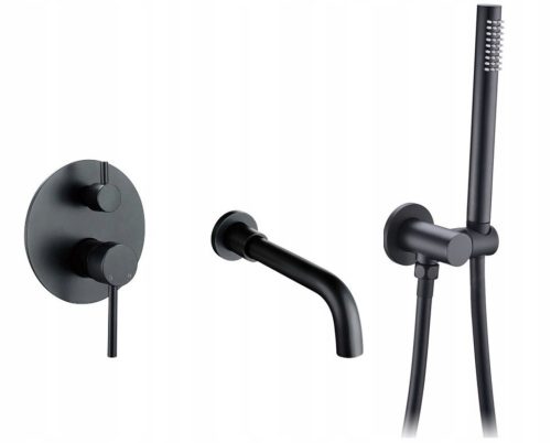 CHDE PREMIUM concealed bath and shower fitting, black