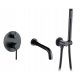 CHDE PREMIUM concealed bath and shower fitting, black