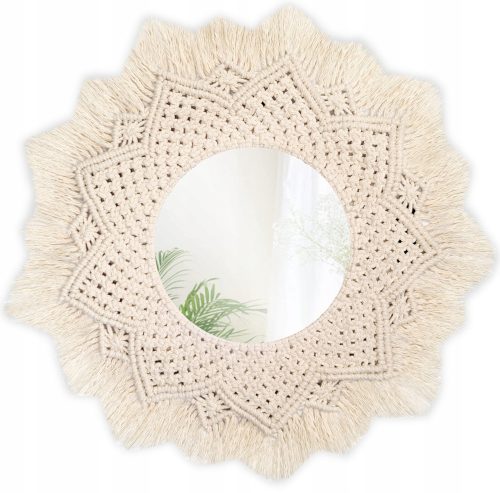  Tutumi wall mirror, circle, wooden frame, 60 x 60 mm