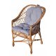 Tables et chaises de jardin pour la terrasse Chaises Cuda en osier, osier beige et marron