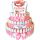  3-tier cake with Kinder and Raffaello chocolates + Name