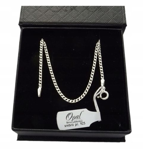 SILVER CHAIN 925 PANCERKA 50 CM. GIFT