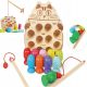  wooden magnet fishing game MONTESSORI