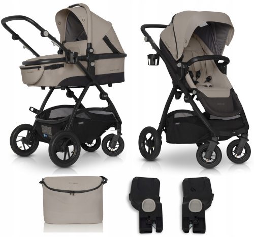  Stroller 2in1 Optimo ADAPTER + TAUPE BAG