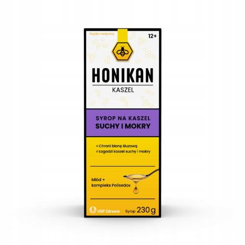  HONIKAN COUGH syrup for dry and wet cough 230 g