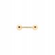  Gold plated earring with a 4 mm ball ANIAKRUK