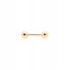  Gold plated earring with a 4 mm ball ANIAKRUK