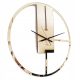 Clock for home Propsownia wall clock, black, silver, gold, 50 cm