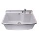 Adgo single bowl sink, white