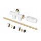  Single-hole thermostatic valve with pipe, white