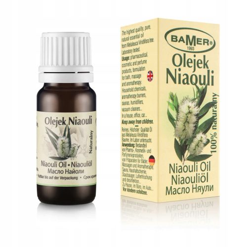  Niaouli essential oil citrus, woody, floral, masculine, fruity, spicy, sweet, festive, fresh BAMER 7 ml