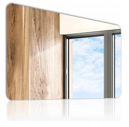 Bathroom mirror wall mirror Alasta, rectangular, 900 x 800 mm