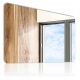 Bathroom mirror wall mirror Alasta, rectangular, 900 x 800 mm