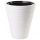  Form-Plastic flowerpot 40 cm x 40 x 44 cm diameter 40 cm plastic white