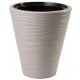  Form-Plastic flowerpot 30 cm x 30 x 33.5 cm diameter 30 cm plastic in the colors grey and silver