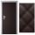  Gockowiak quilted door padding 110 x 213 cm, brown tones