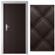  Gockowiak quilted door padding 110 x 213 cm, brown tones