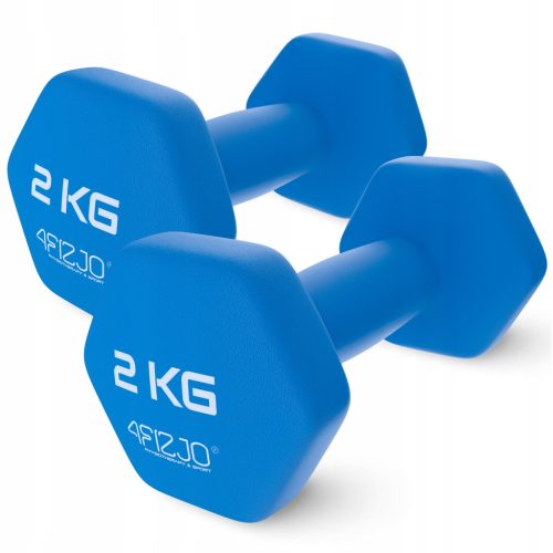  EXERCISE DUMBBELLS WEIGHT SET GYM 2x2kg 4FIZJO