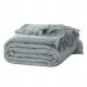 SOFT BLANKET PLUG SLEEVE FOR A Spod Igly i Nitki Polyester bedspread 240 cm x 220 cm in the colors gray and silver