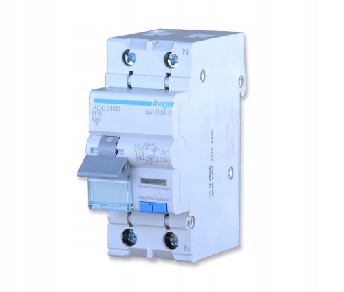 Hager residual current circuit breaker 240 V IP20 16 A