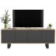  TV Loft Cabinet, Graphite MAT, TV Loft Chest of Drawers, 150 cm