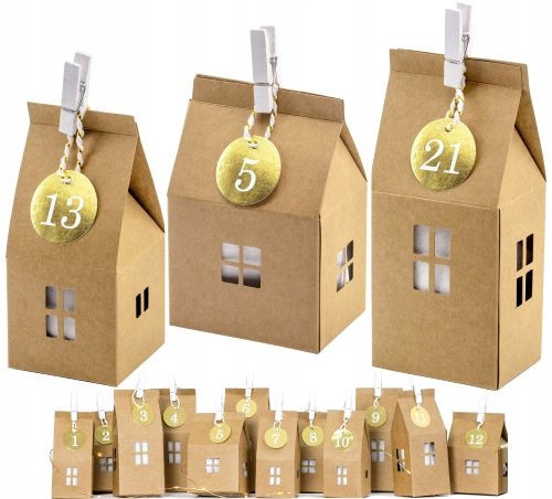  Standing Advent Calendar - empty house (to be filled in independently)