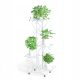 WOODEN FLOWER STAND Standing flower stand. Metal flower stand